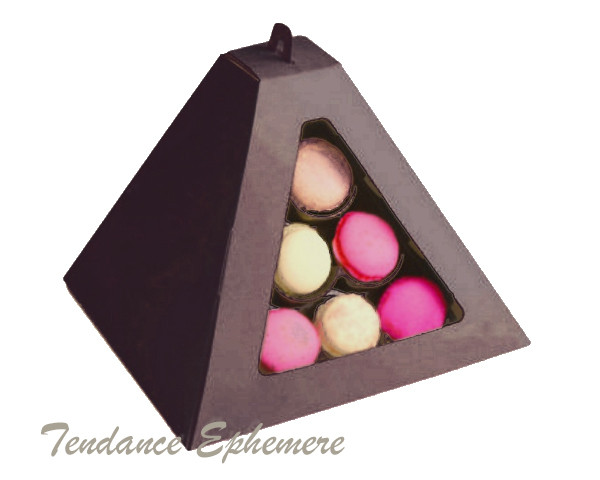 Boite Pyramide 24 macarons-Unite