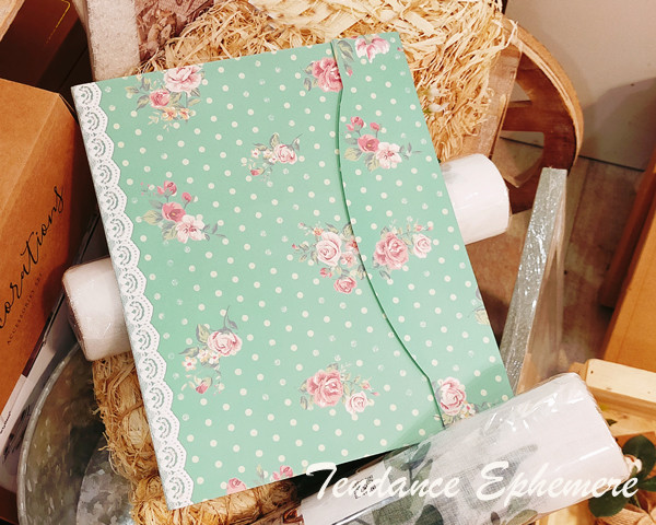 Livre D'Or Shabby Chic Vert Menthe