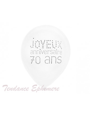 8 ballons gonflables 23 cm joyeux anniversaire 3 ans