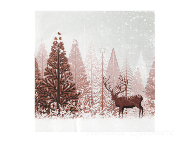 Serviette Papier Foret d'hiver