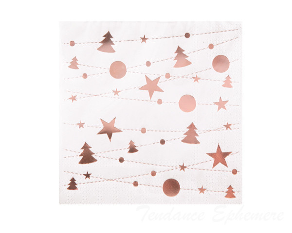 Serviette Papier Guirlande de Noel...