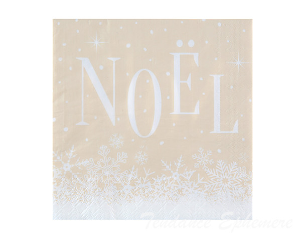 Serviette Papier Noel Enneige