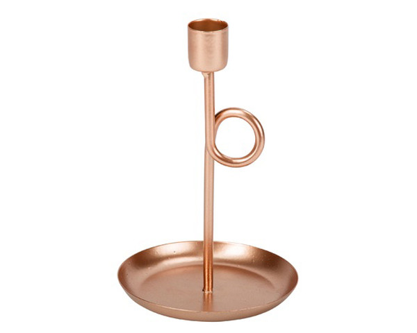 Bougeoir Loopy Rose Gold 16,5cm