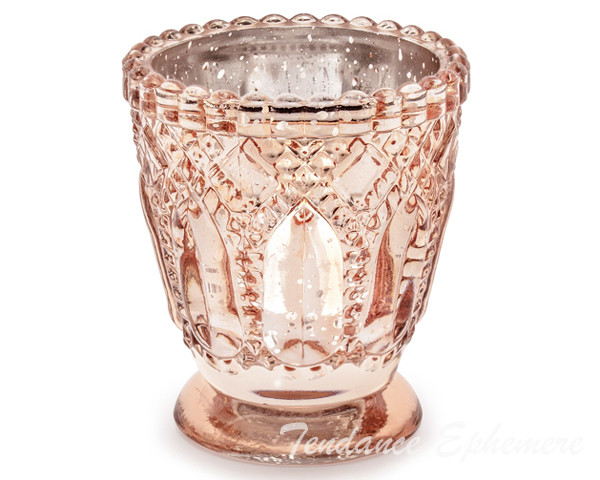 Bougeoir Vintage Rose Gold 8cm