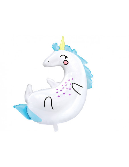 2 Ballon Aluminium Licorne 75cm