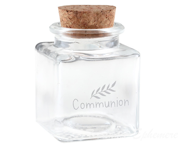 Mini Pot Verre Carre Communion