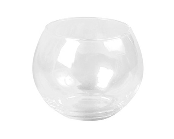 Porte Bougie Boule de Verre 10cm