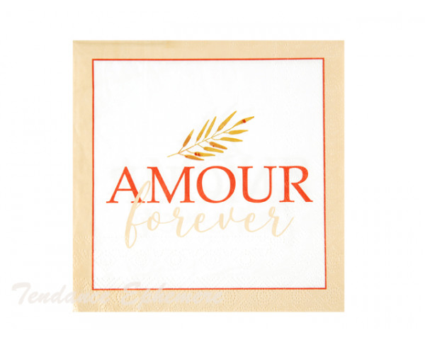 Serviette Papier Amour Forever