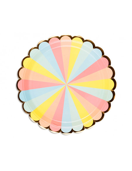 3 Assiette Carton Berlingot 23cm