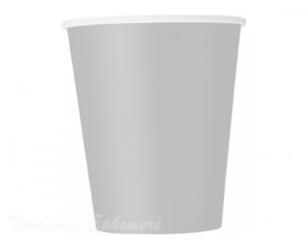 Gobelet Carton Argent 20cl - 25