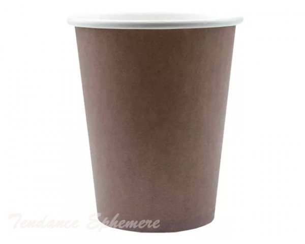 Gobelet Carton Chocolat 20cl - 25