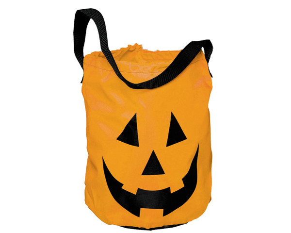 Sac Tissu Citrouille Halloween 35cm