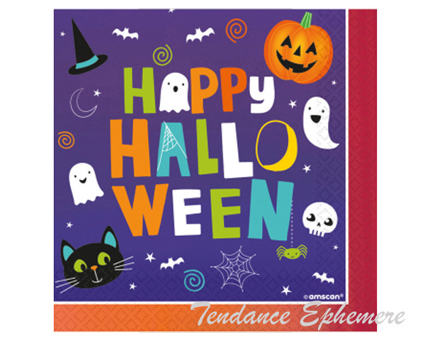 Serviette Hallo-Ween Friends 33 cm