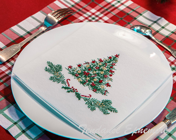 Serviette Intissee Sapin