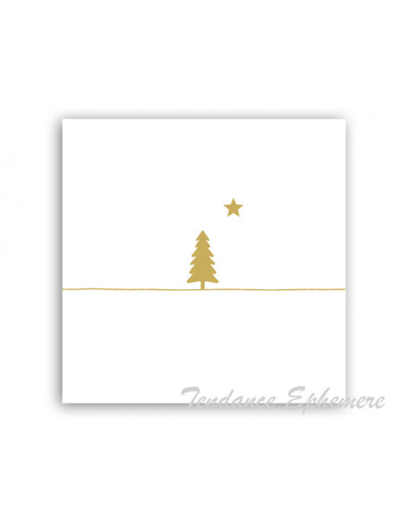 Décoration à parsemer Décoration de cerf de Noël paillettes  dorées 6×8cm 24p-06482