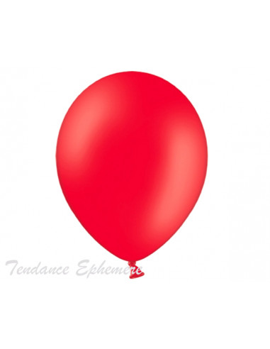 1 100 Ballons Métalliques Rouge 27cm