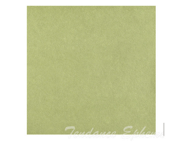 Serviette Intissee Vert Olive 40cm - 25
