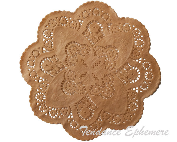 Set de Table Dentelle Ronde Kraft...