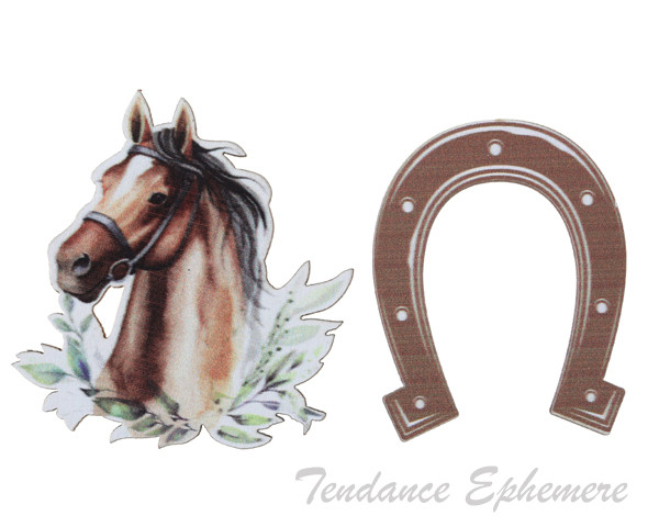 Confettis de Table Cheval Equitation