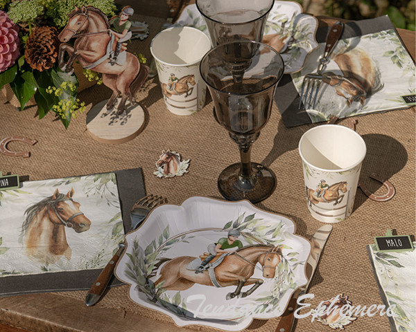 Serviette Papier Cheval Equitation