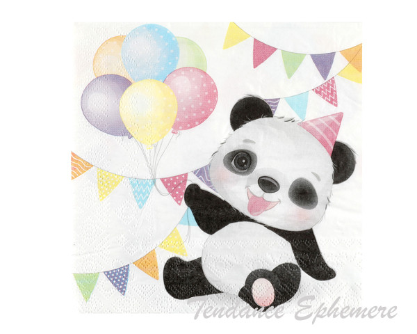 Serviette Papier Panda