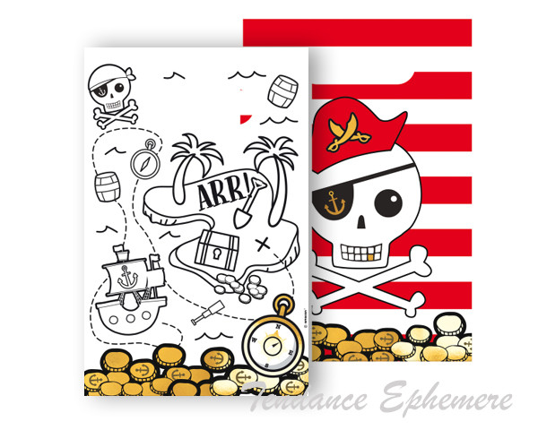 8 Sachets Anniversaire Pirates