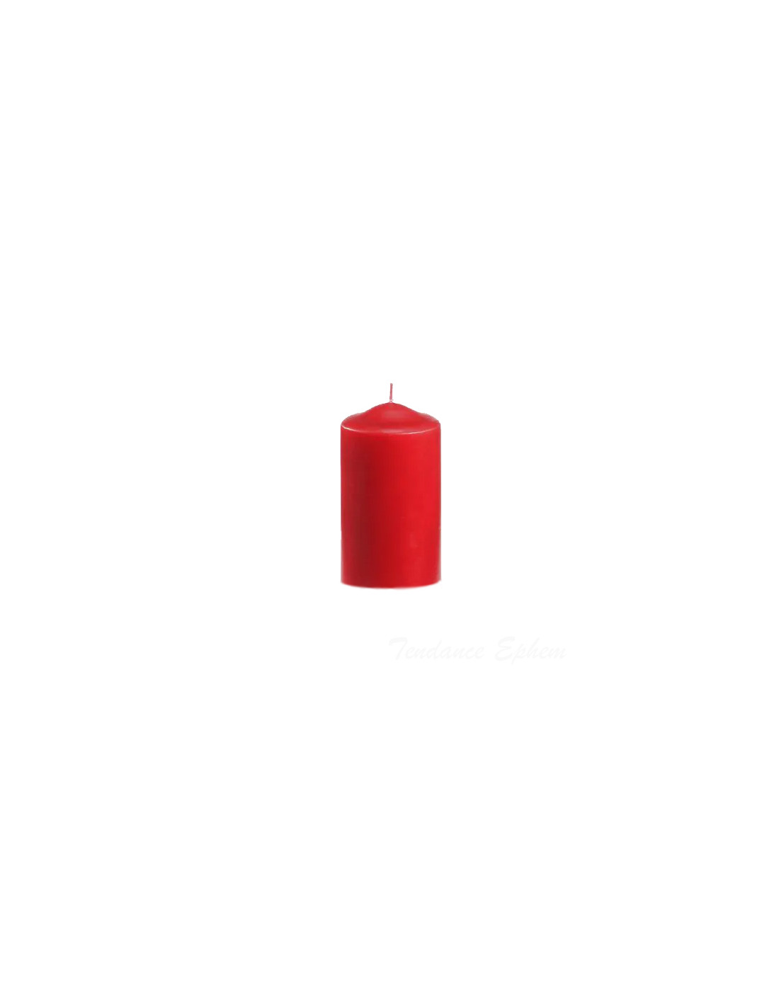 Bougie cimetière T6 Ø 6,8 cm · 14,2 cm enveloppe rouge