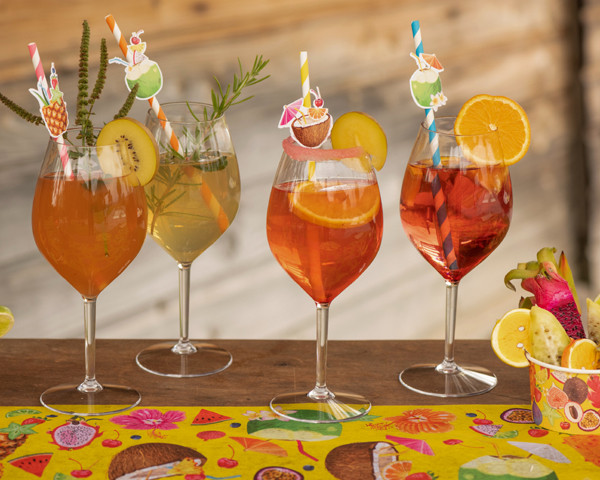 8 Pailles Papier Déco Cocktail - 1.50€