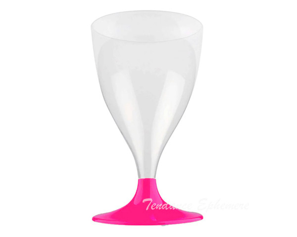 Verre a Vin Pied Fuchsia 20cl