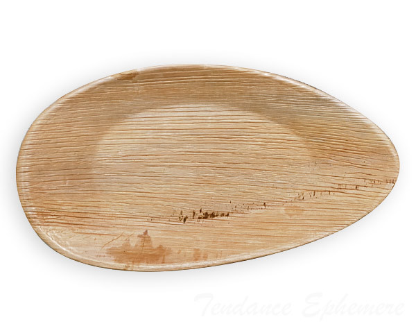 Plat Biodegradable Palmier Oval 32cm-...