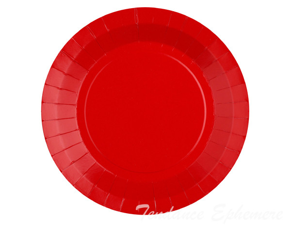 Assiette Carton Rouge 22.5cm