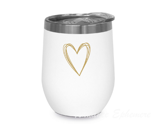 Mug Thermo Coeur Or 35cl