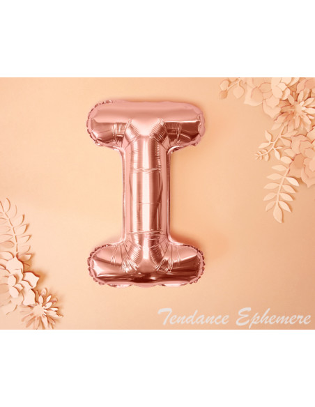 2 Ballon Lettre Aluminium I Rose Gold 35cm