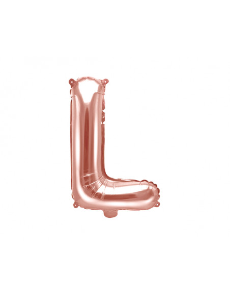 3 Ballon Lettre Aluminium L Rose Gold 35cm