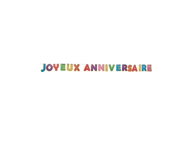 Banderole Joyeux Anniversaire...