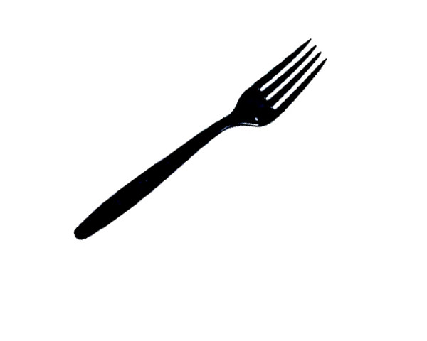 Fourchette Plastique Noir - 100