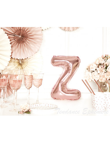 rose gold ballon mylar lettre