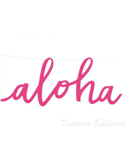 2 Banderole Aloha Fuchsia