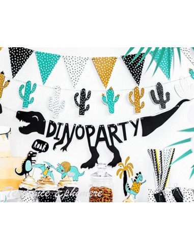 1 Bannière Dinosaure Dino Party 90cm